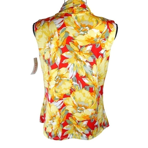 NWT Tiffany & Grey Sleeveless Floral Top, Size XL Petite Dopamine‎ Feminine - Picture 6 of 7